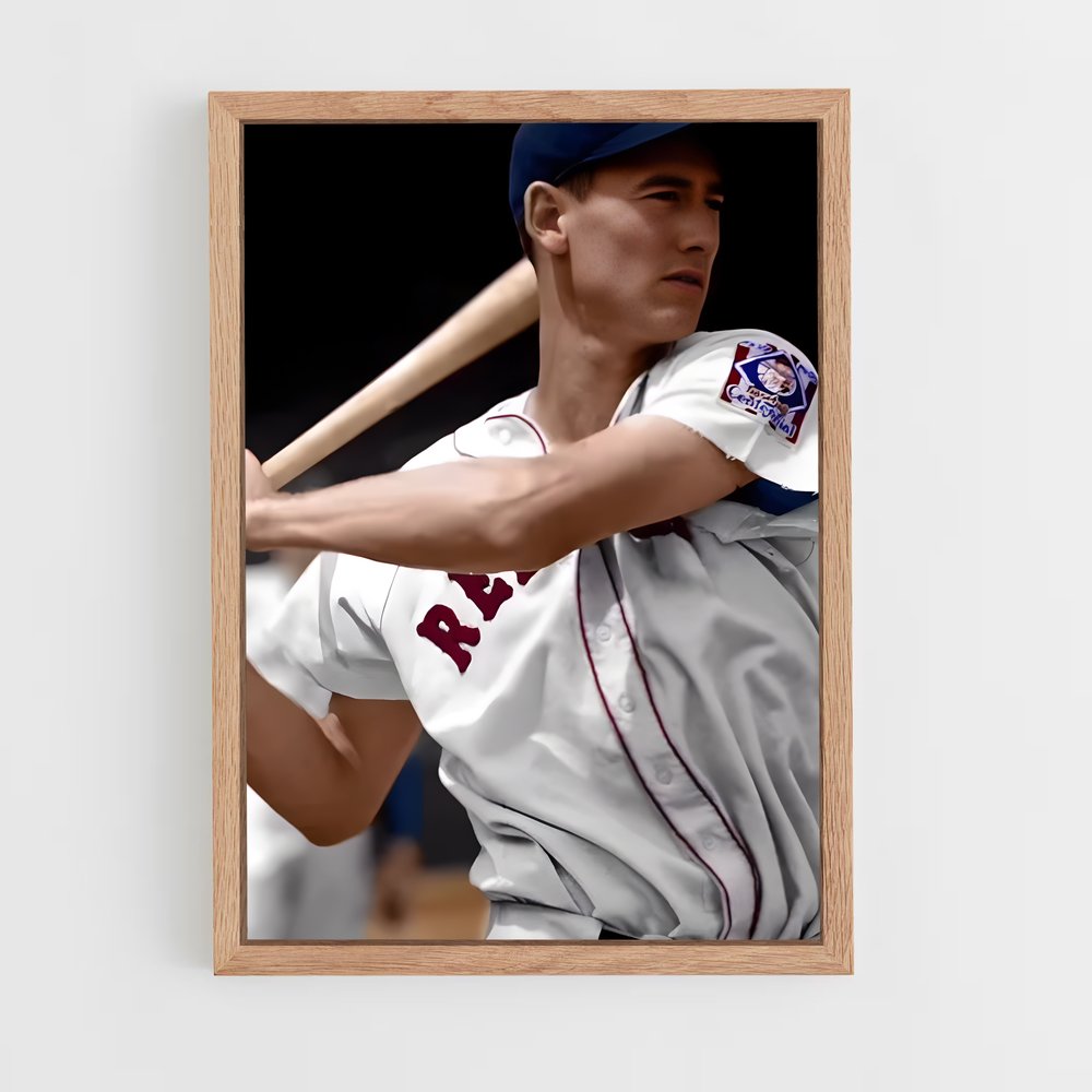 Poster Ted williams – affiche Baseball (vue 4)